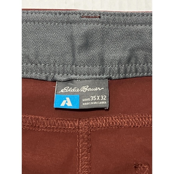 Eddie Bauer First Ascent Pants Men’s 35x31 Red Guide Pro Hiking Performance - Picture 11 of 14